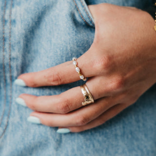 Delightful Pearl Ring - WATERPROOF-Ring-Pretty Simple