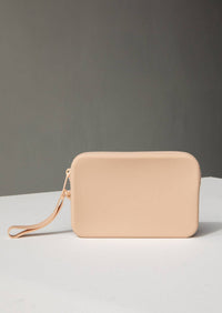 B CUP X1 Adhesive Stick-on Bra + x1 Silicone Travel Case: Dark Nude / B / Light Tint