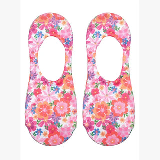 No-Show Liner Socks - Feminine Florals - Pink