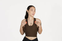 Lyra Pocket Bralette by JadyK : Brown