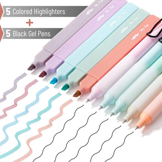 Aesthetic Bible Highlighter & Gel Pens 10 Pack