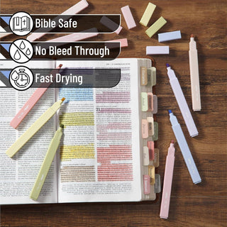 Aesthetic Bible Highlighters 10 Pack No Bleed