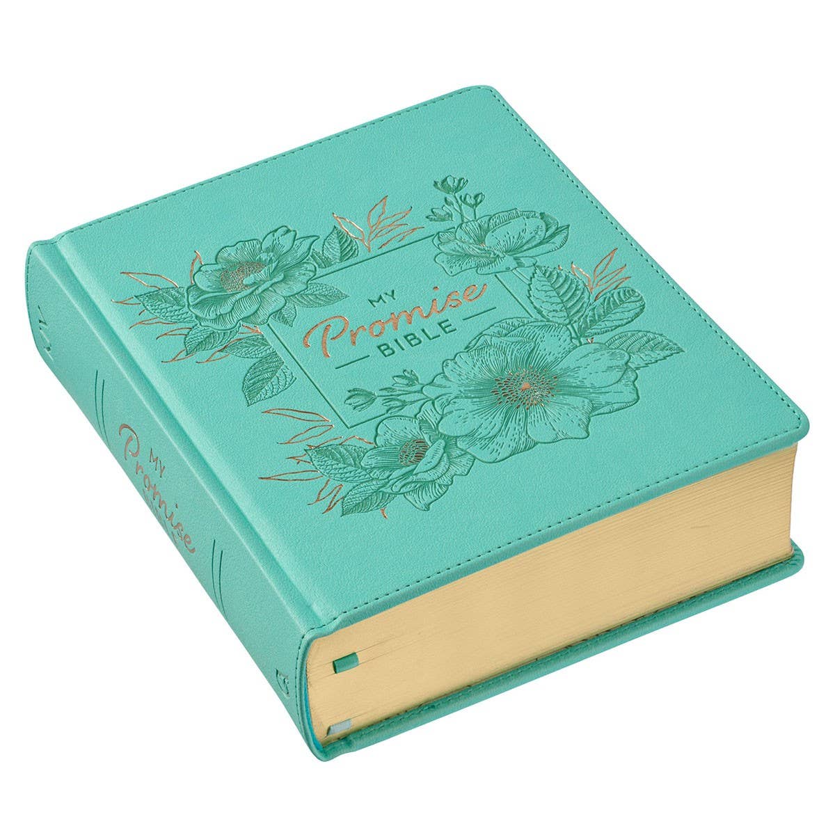 2490- Teal Faux Leather Hardcover KJV My Promise Bible