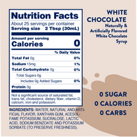 Sugar Free White Chocolate Syrup