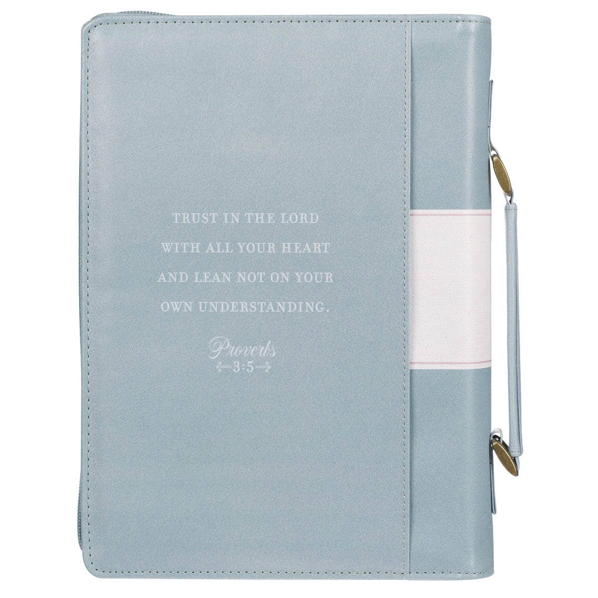 Bible Cover Fashion Teal Trust Prov. 3:5: Large