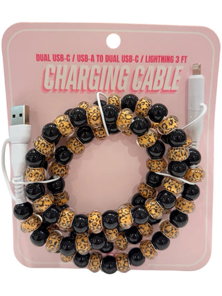 *PREORDER* Charging Cable - Leopard by Hotline - Dallas