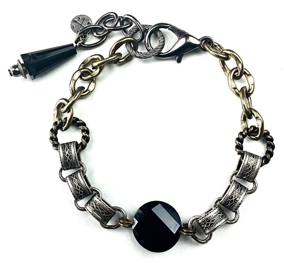 BT204 BR-FANCY CHAINS & BEAD W/CLASP