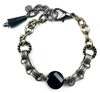 BT204 BR-FANCY CHAINS & BEAD W/CLASP