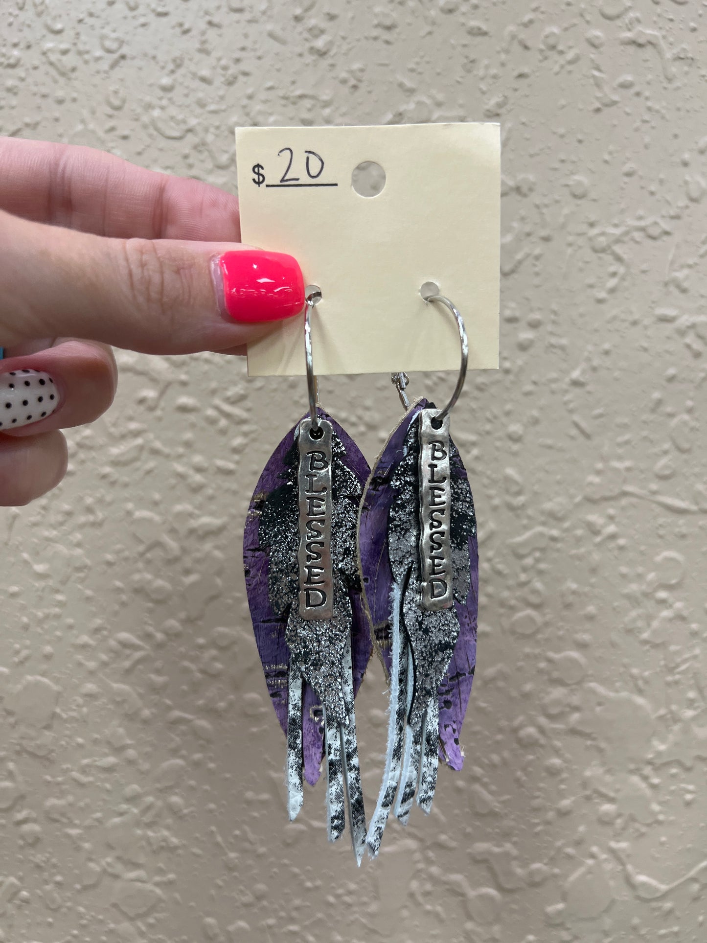 9941- Purple Blessed Layer Earrings