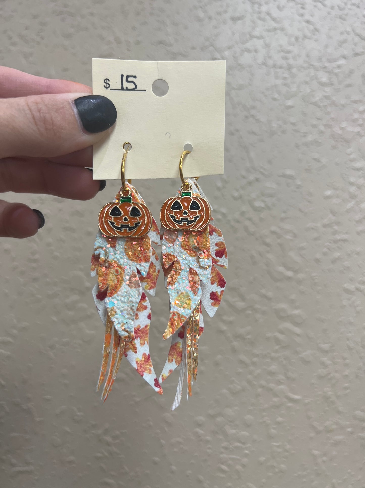 10145- Pumpkin Layer Earrings