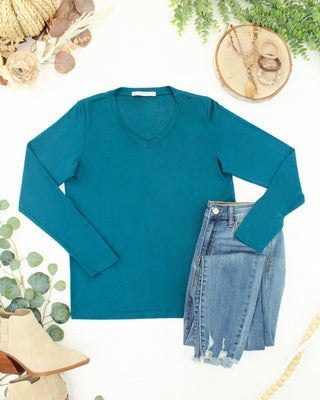 IN STOCK Larissa Long Sleeve - Teal