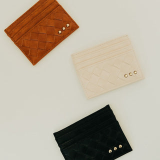 Mariah Woven Small Card Holder Wallet-Wallet-Pretty Simple