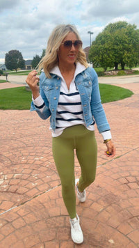 24/7 Classic Olive Leggings | SALTY WAVE *DEAL