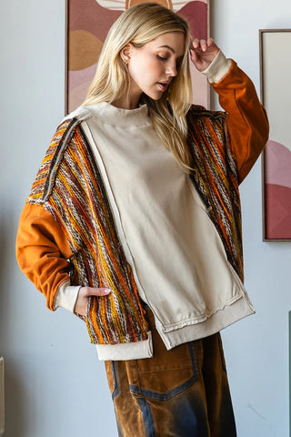 Side Slit Mock Turtleneck Pullover Sweater | OLI & HALI MARKET PREORDER