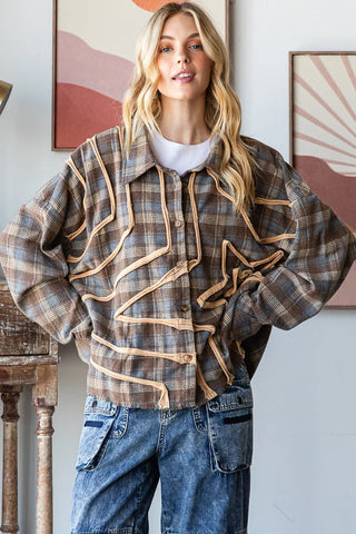 Washed Star Plaid Shirt | OLI & HALI MARKET PREORDER