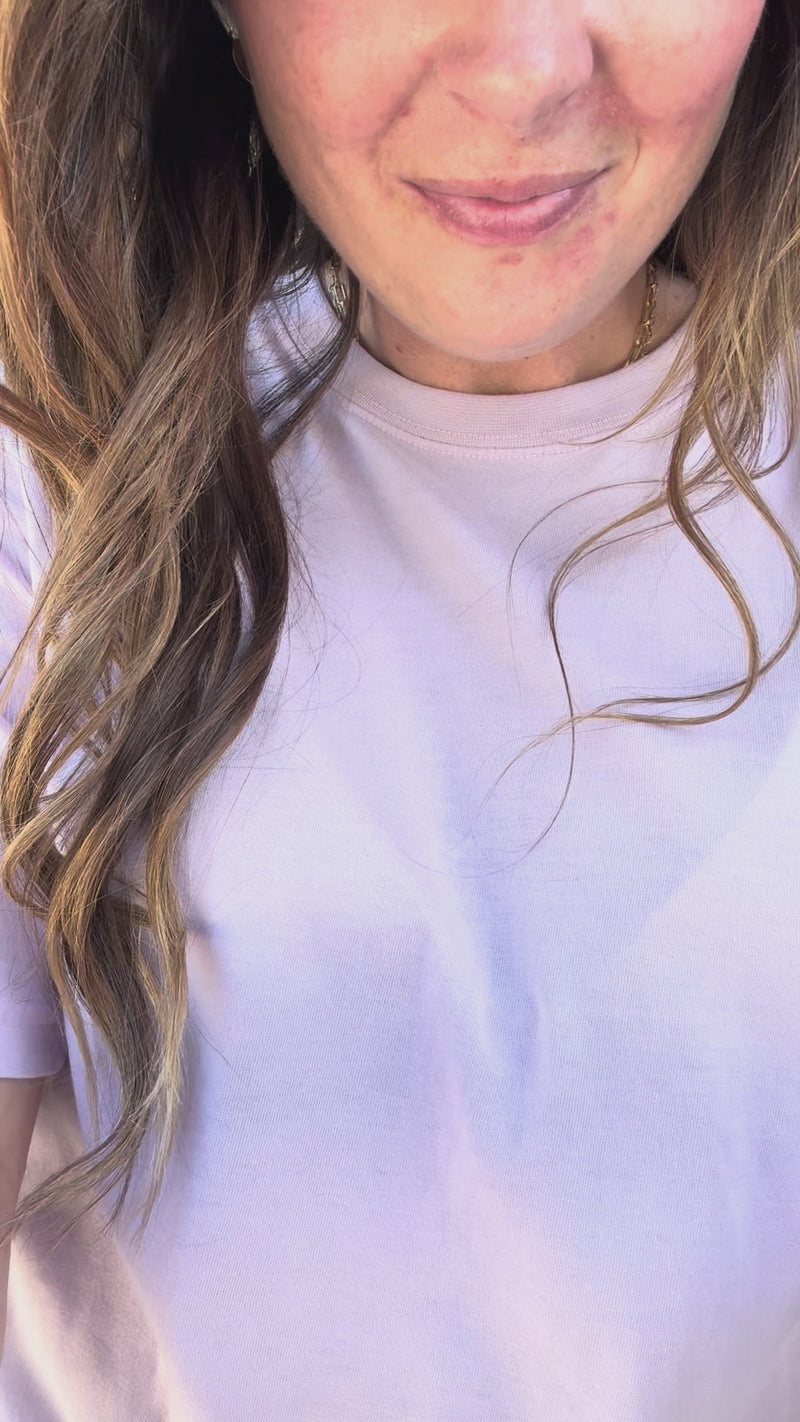 Lavender Vintage Poncho Short Sleeve Top by Royce