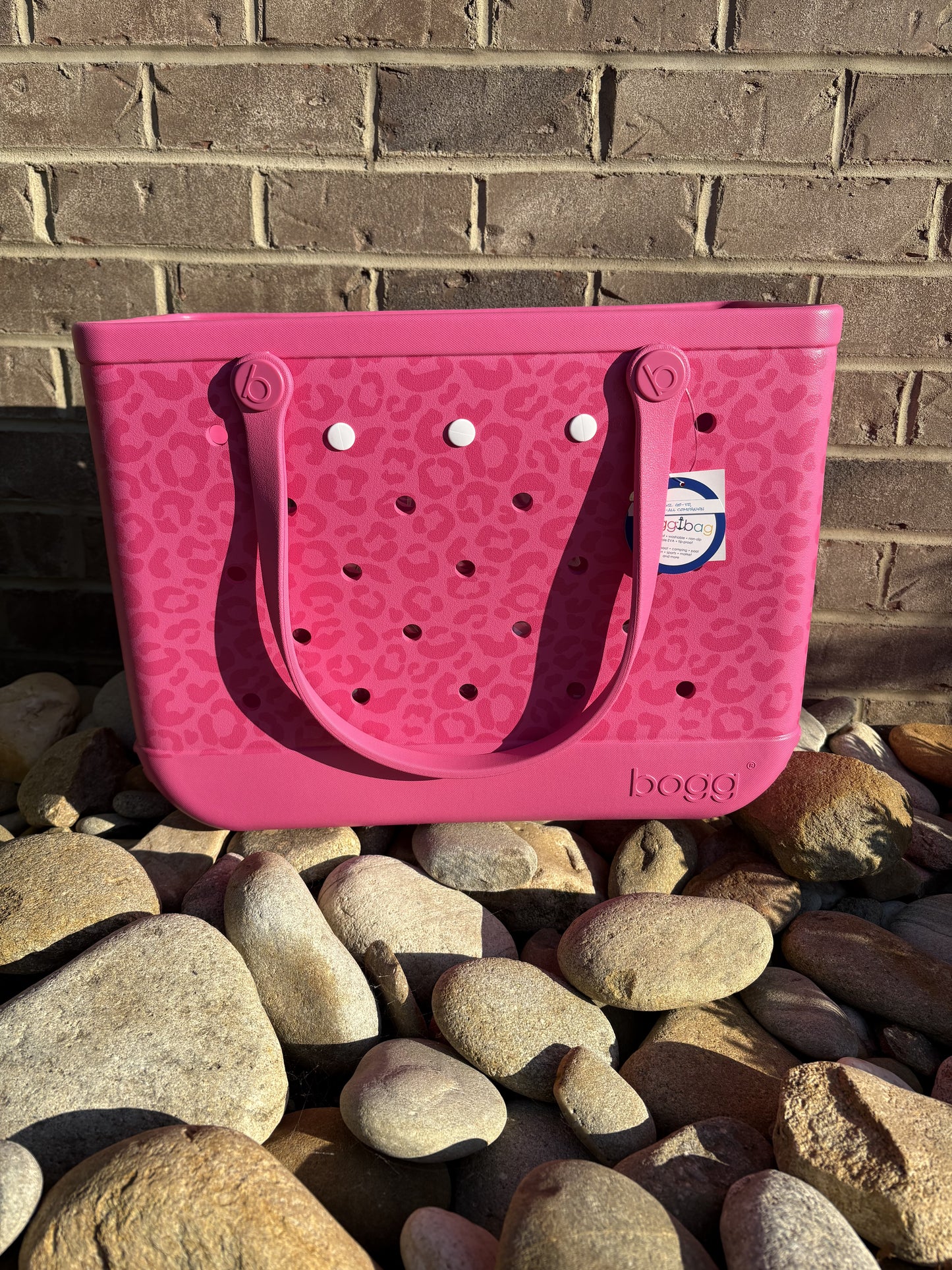 3586- purrr-fectly PINK Leopard Original Bogg Bag