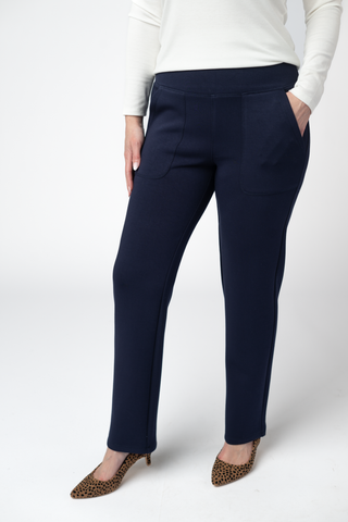 09.09 EN ROUTE Luxe Ankle Bottoms- Navy