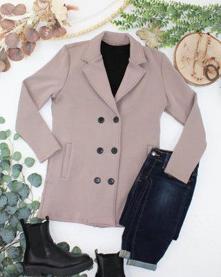 09.09 EN ROUTE Scarlett Sweater Jacket - Mocha