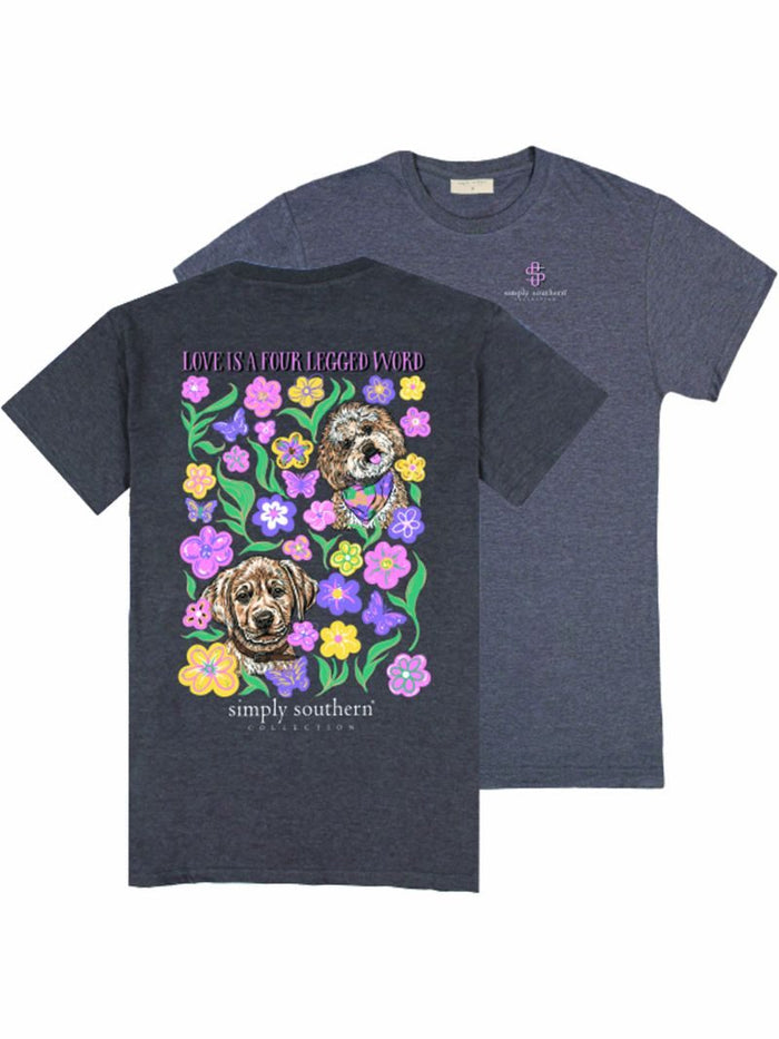 Love Is A Four Legged Word Short Sleeve T-Shirt by Simply Southern