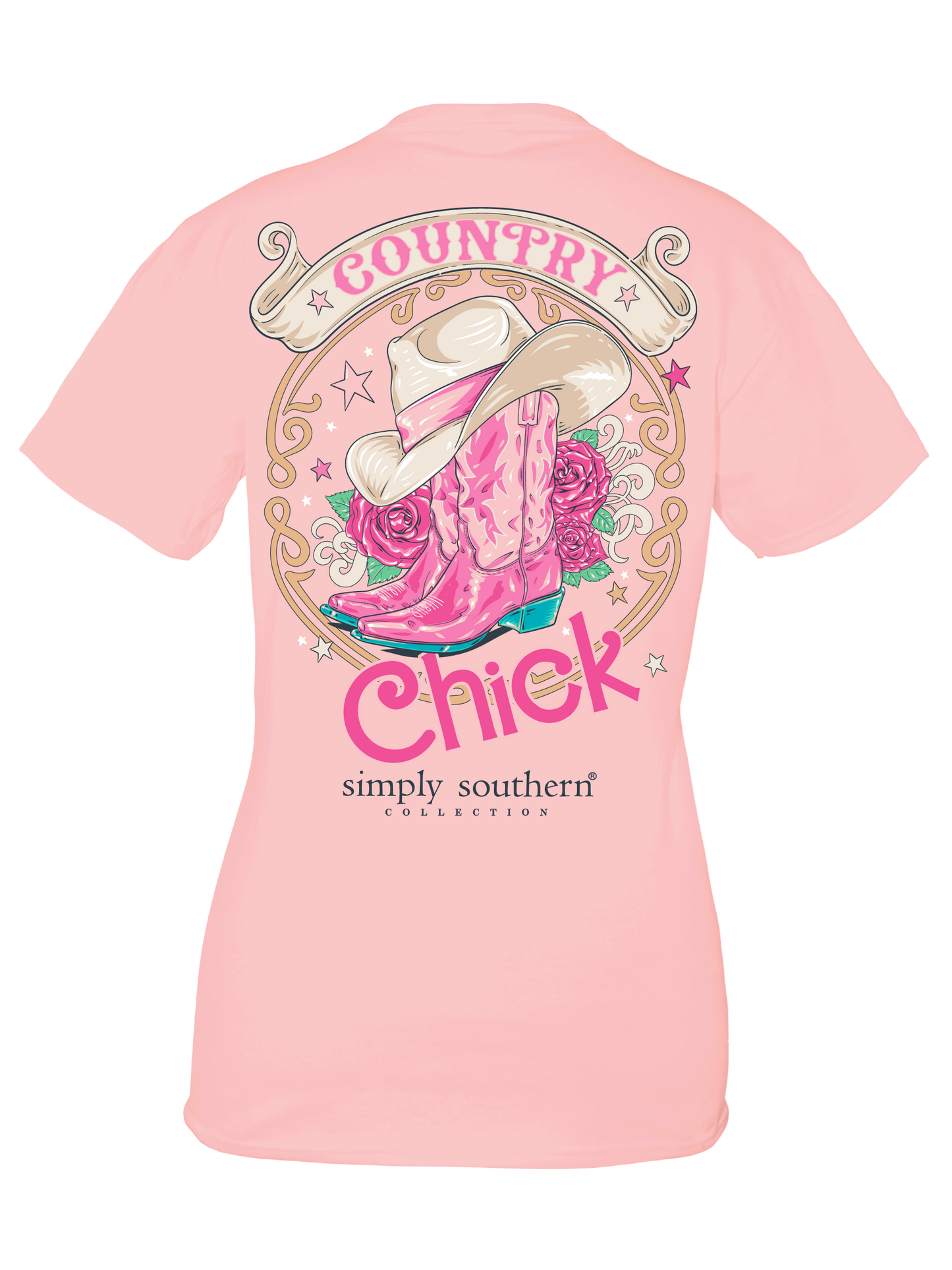 857- Country Chick Short Sleeve T-Shirt by Simply Southern