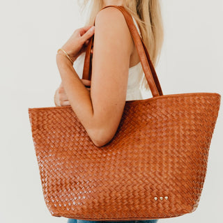 Woven Tiffany Organizer Tote Bag-Tote Bag-Pretty Simple