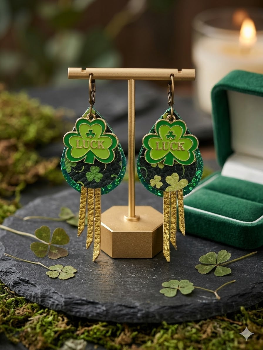 Saint Patrick's Day Layered Earrings
