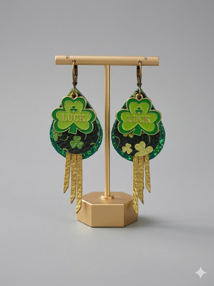 St. Patrick's Day Layered Earrings