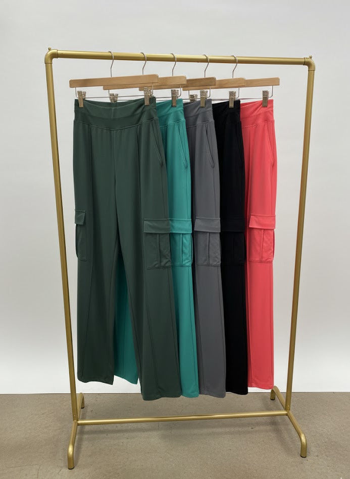 Butter Soft Straight Leg Cargo Pants by Rae Mode *5 colors*