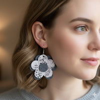 Lilac Daisy Earrings