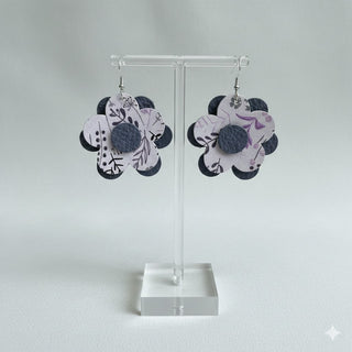 Lilac Daisy Earrings