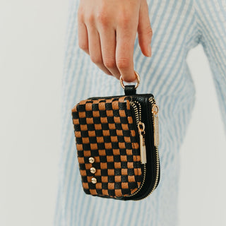 Woven Cameron Clippable Double Zip Card Wallet-Wallet-Pretty Simple