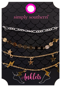 1889- Anklet Pack of 4 by Simply Southern