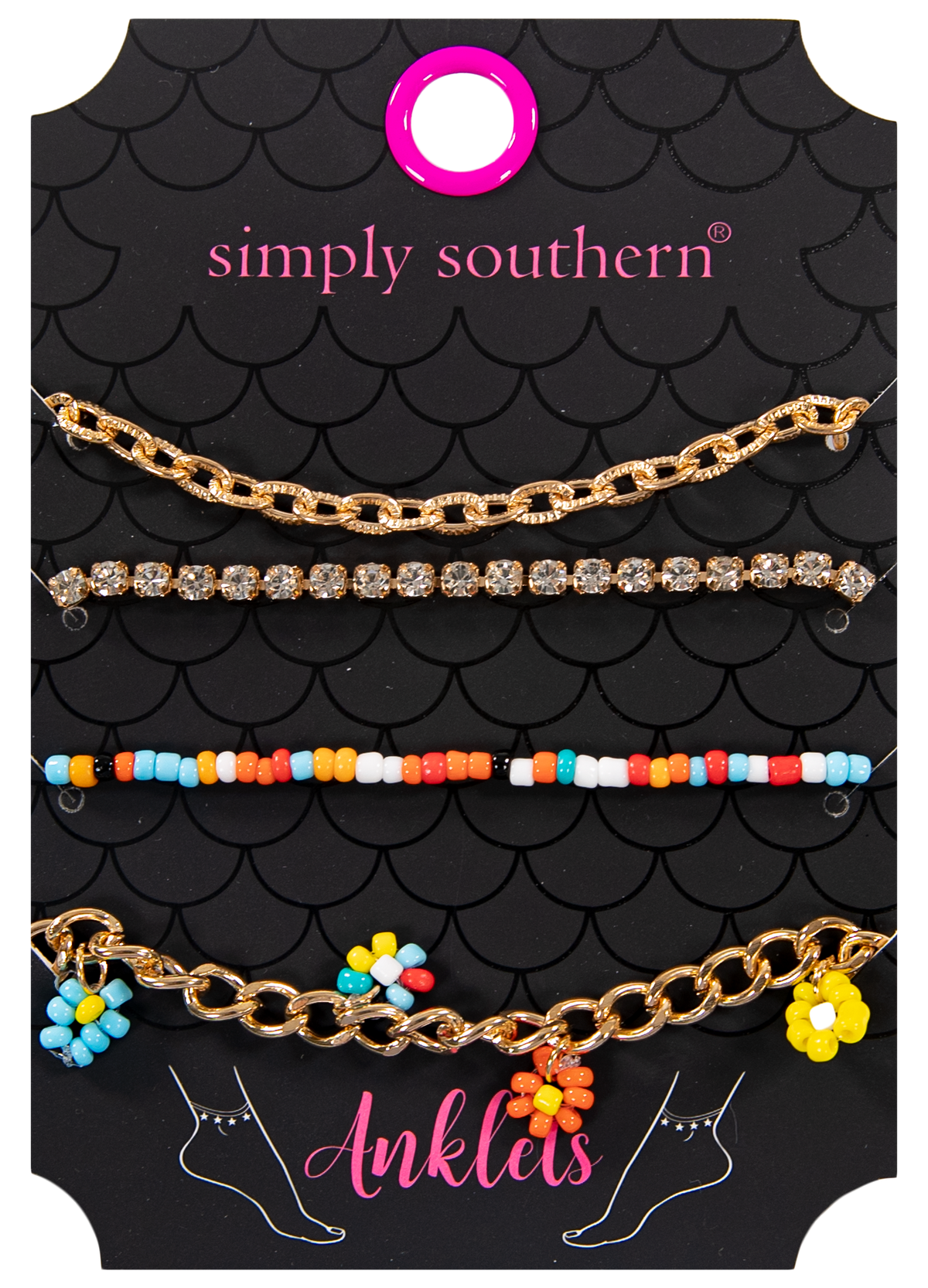 1889- Anklet Pack of 4 by Simply Southern