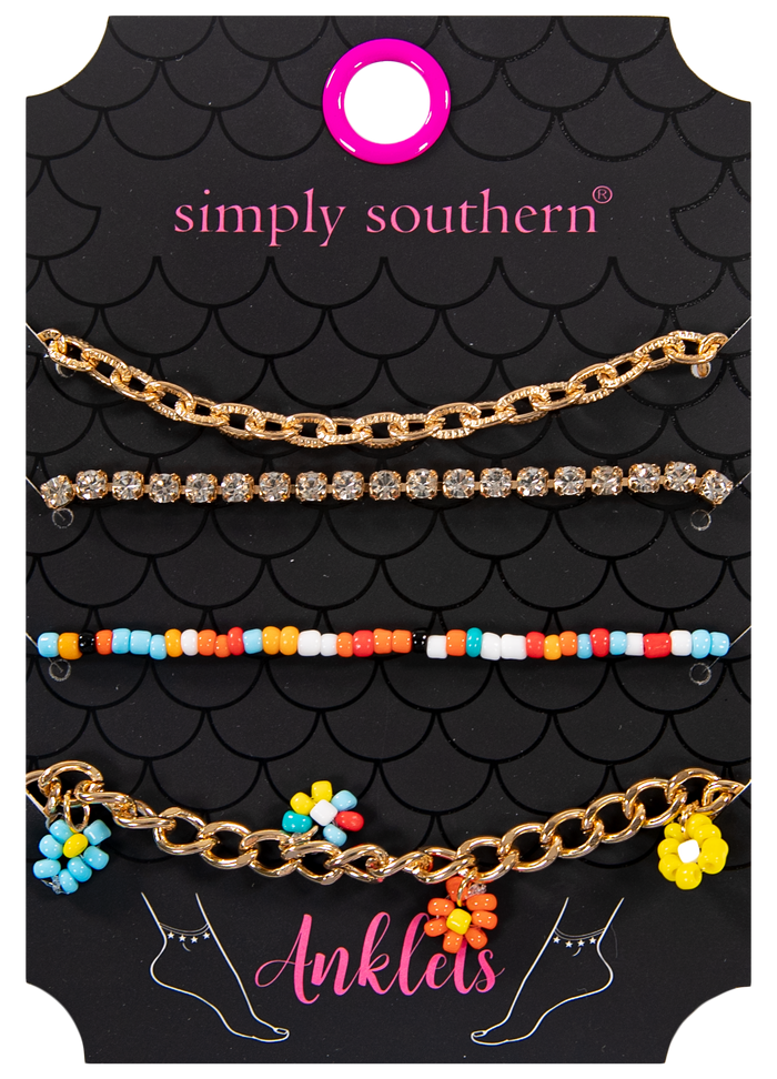 1889- Anklet Pack of 4 by Simply Southern