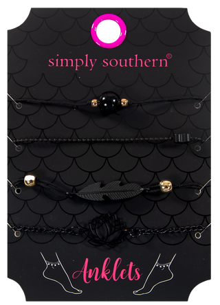 1889- Ankle Bracelet Pack of 4 by Simply Southern