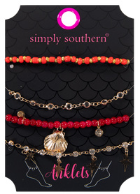 1889- Anklet Pack of 4 by Simply Southern