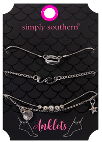 1889- Anklet Pack of 4 by Simply Southern