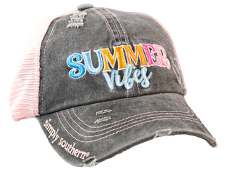 1290- Lake Theme Criss Cross Ponytail Hats by Simply Southern [PICK DESIGN]