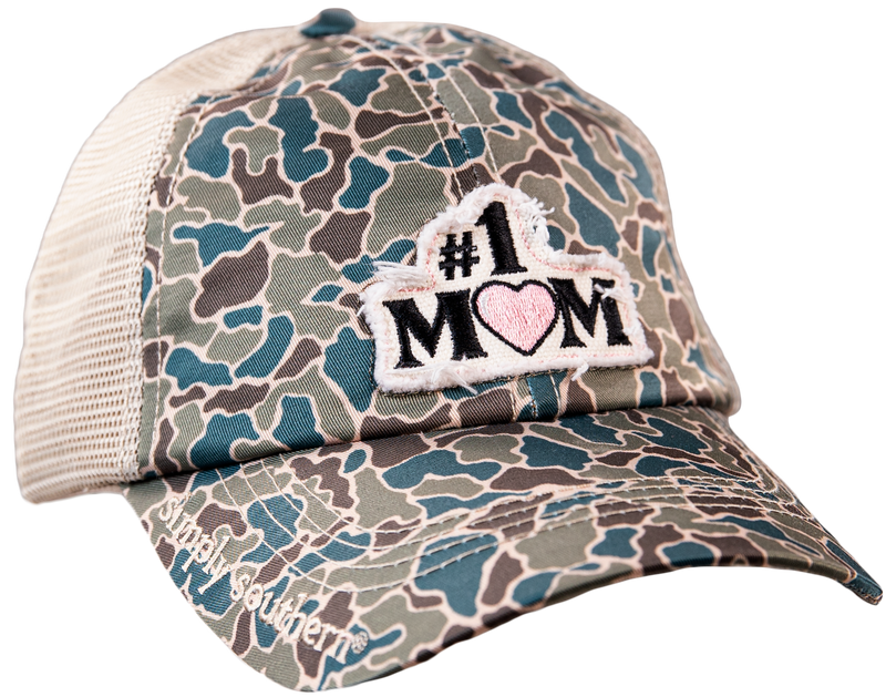 1292- Mom Theme Criss Cross Ponytail Hats By Simply Southern [PICK DESIGN]