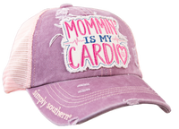 1292- Mom Theme Criss Cross Ponytail Hats By Simply Southern [PICK DESIGN]