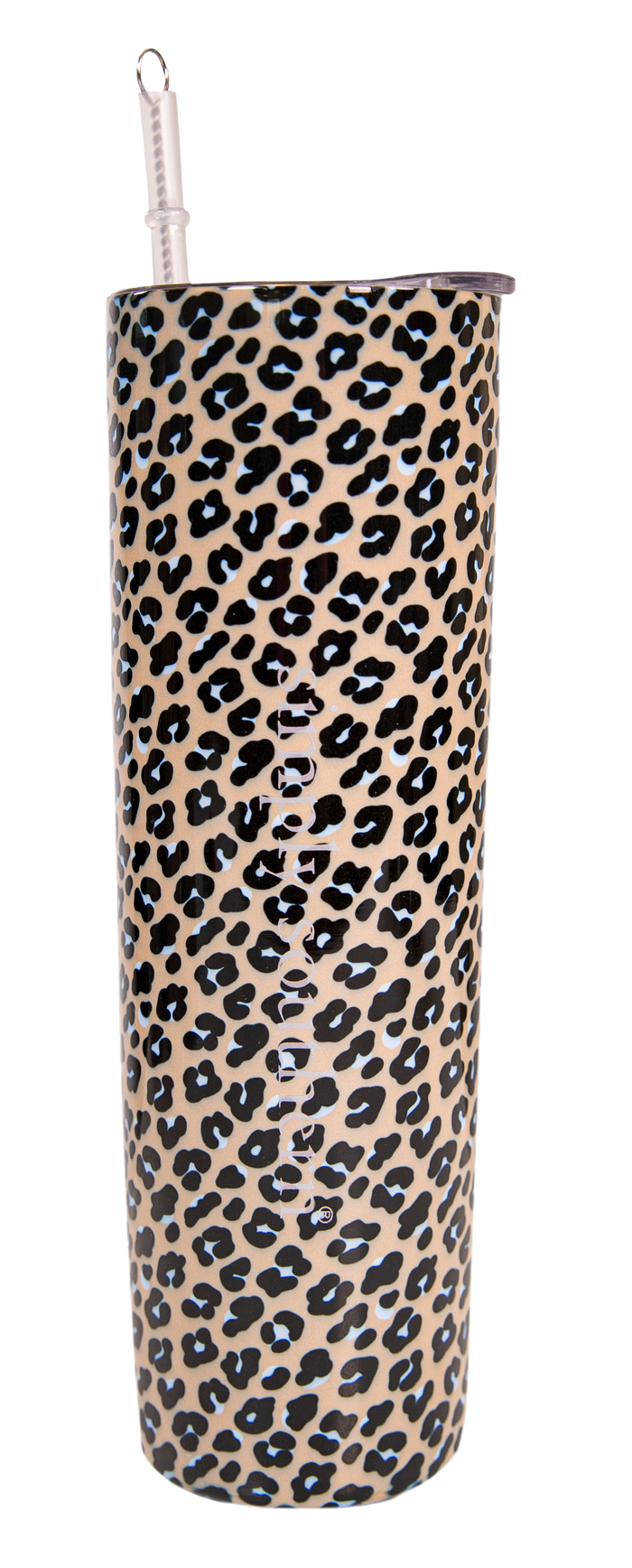 1360- Leopar 30oz Slim Tumbler w/ Straw By Simply Southern