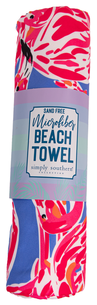 684- Simply Southern Microfiber Beach Towel [PICK COLOR]