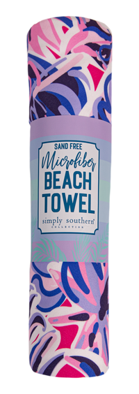 684- Simply Southern Microfiber Beach Towel [PICK COLOR]