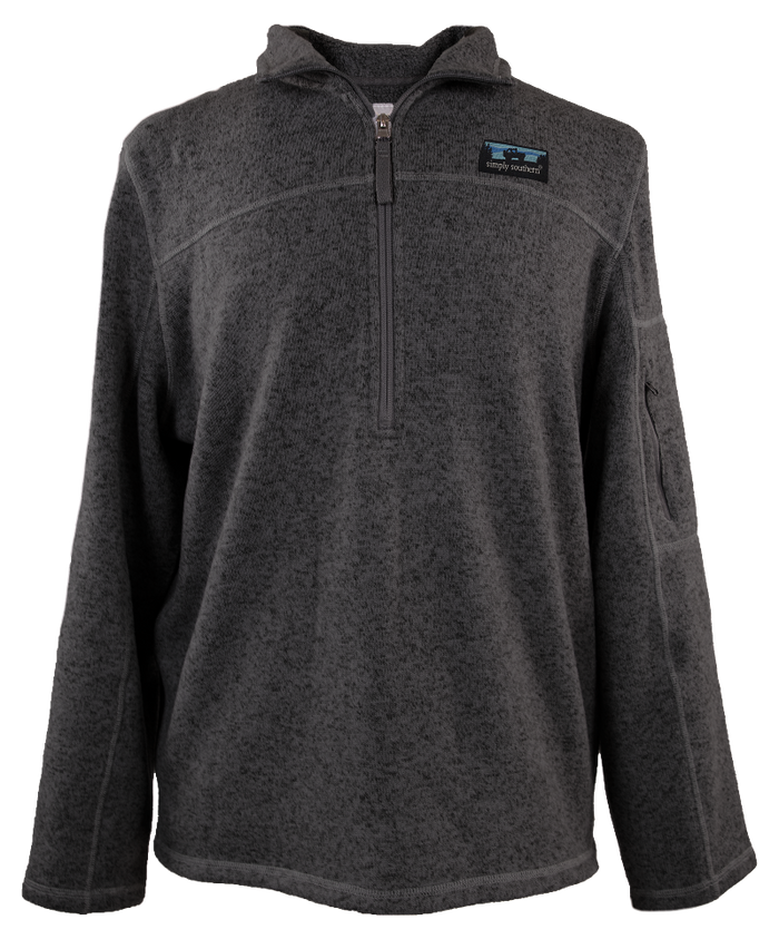 7196- Mens Knit Black Pullover by Simply Southern