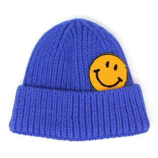 Beanie with Smiley Face [Multiple Colors]