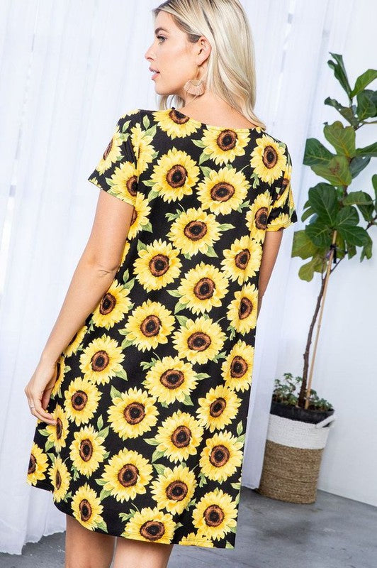 466- Sunflower Buttersoft Dress