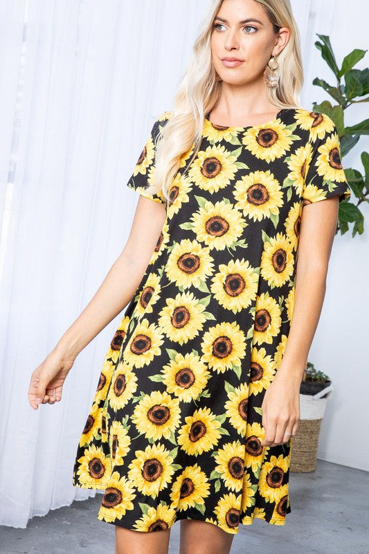 466- Sunflower Buttersoft Dress