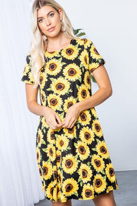 466- Sunflower Buttersoft Dress