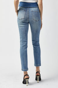 534- High Rise Skinny w/ Belt Medium Wash Jeans